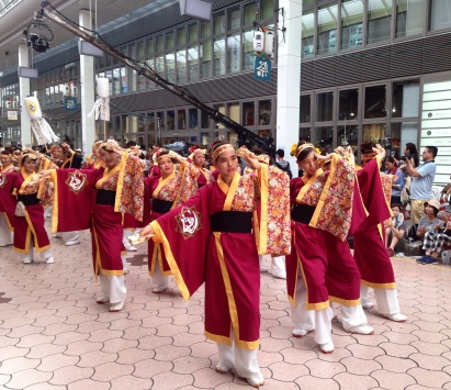 Yosakoi dancers in Kochi. Shot on iphone.